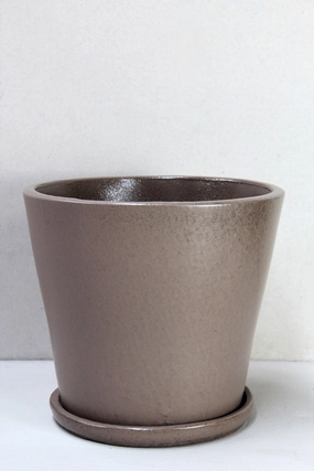 M-Series Cover Pot with Saucer - Jetsam,terracotta plant pot