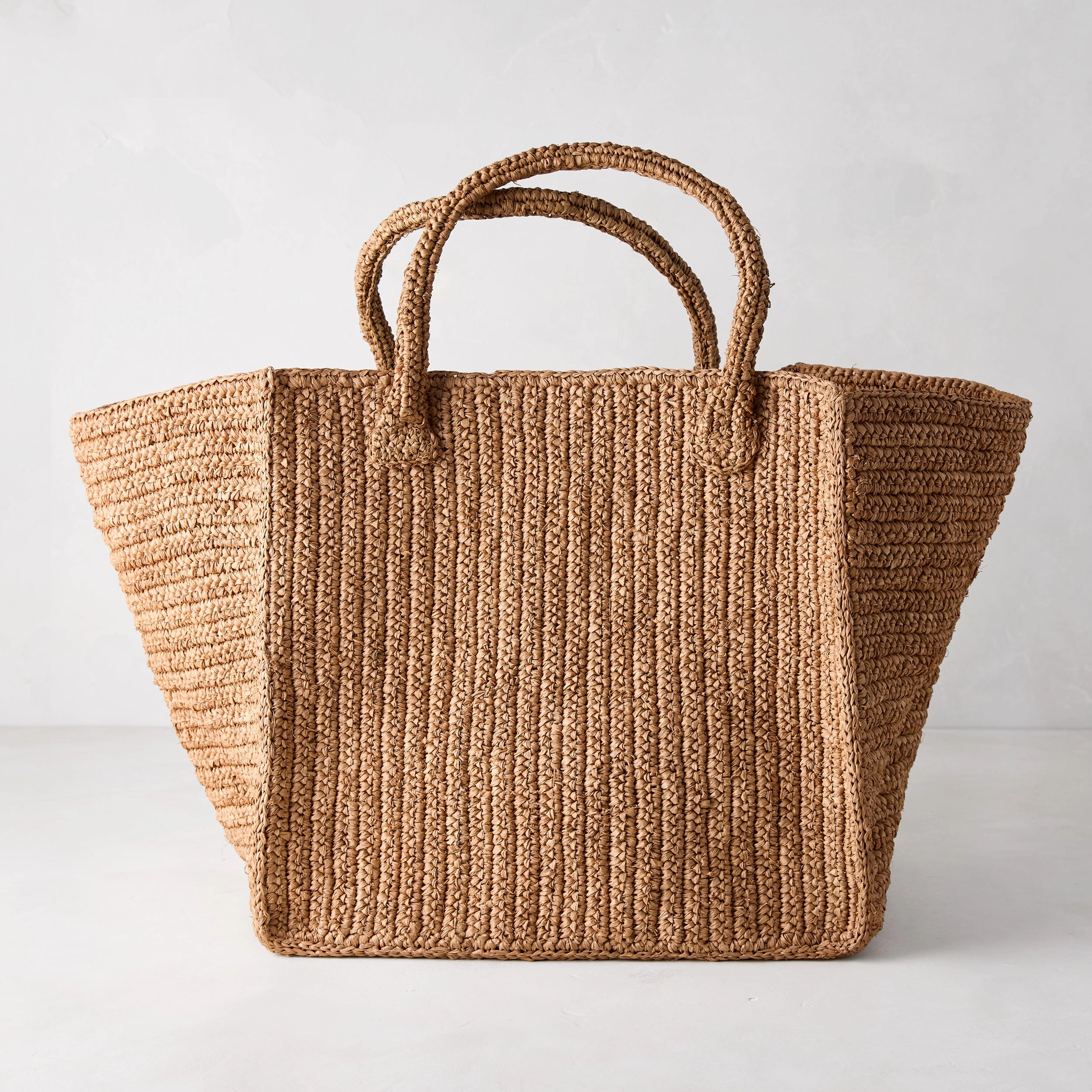 Madagascar Packable Raffia Tote Bag,garden field mower