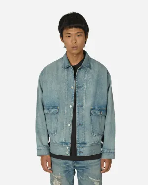 Utility Trucker Jacket in Blau - Hergestellt in Japan