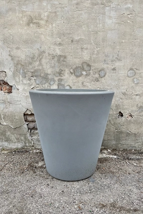 Madison Weathered Grey-Stone Planter 26",indoor flower container