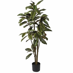 Magnolia Denudate Tree in Black Plastic Pot 125cm,dried artificial flower
