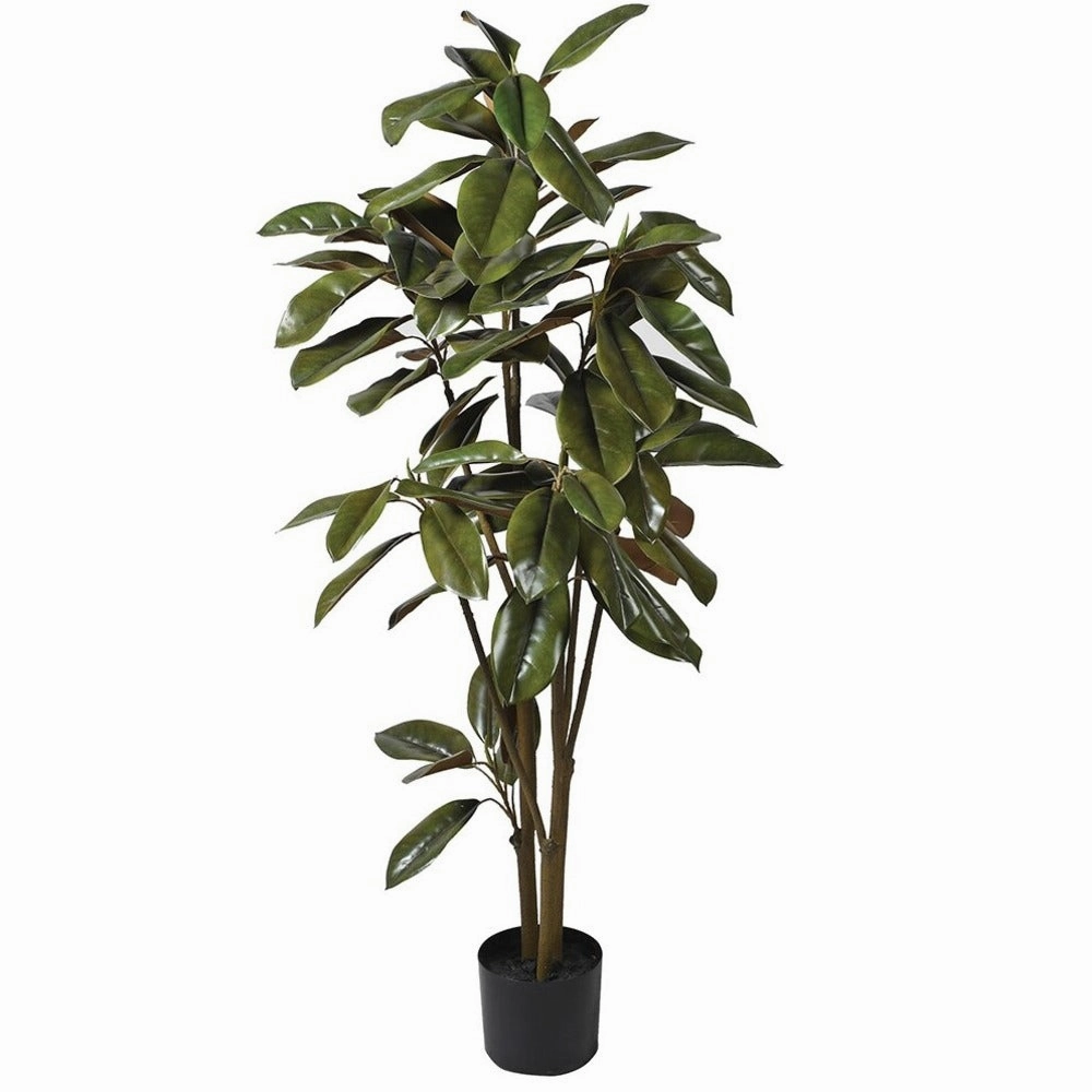 Magnolia Denudate Tree in Black Plastic Pot 125cm,dried artificial flower