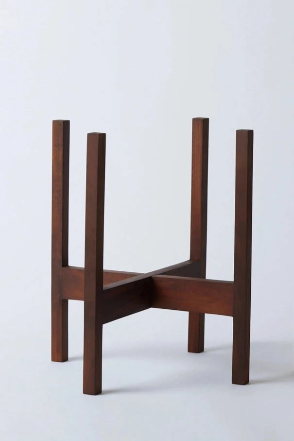 Mahogany Plant Stand 12",indoor flower container