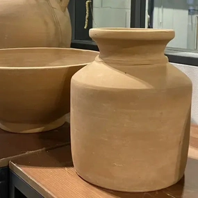 Mala Terracotta Vase 19cm,hand-painted ceramic vase