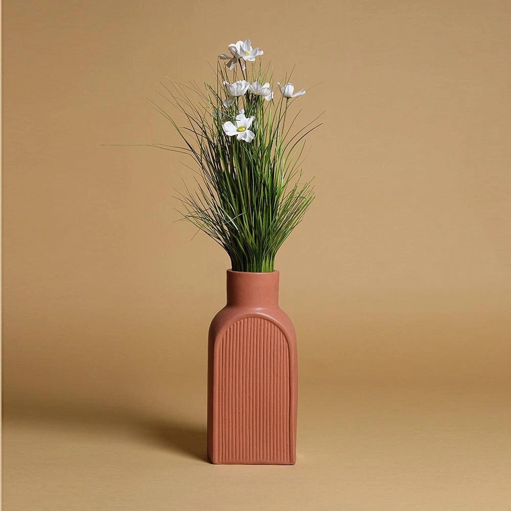 Maple Meadow Ceramic Vase,hand-painted ceramic vase