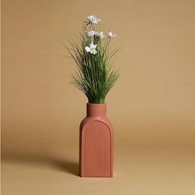 Maple Meadow Ceramic Vase,hand-painted ceramic vase
