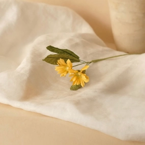 Marguerites sauvages en papier jaune,mother's day bouquet