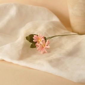 Marguerites sauvages en papier rose clair,mother's day bouquet