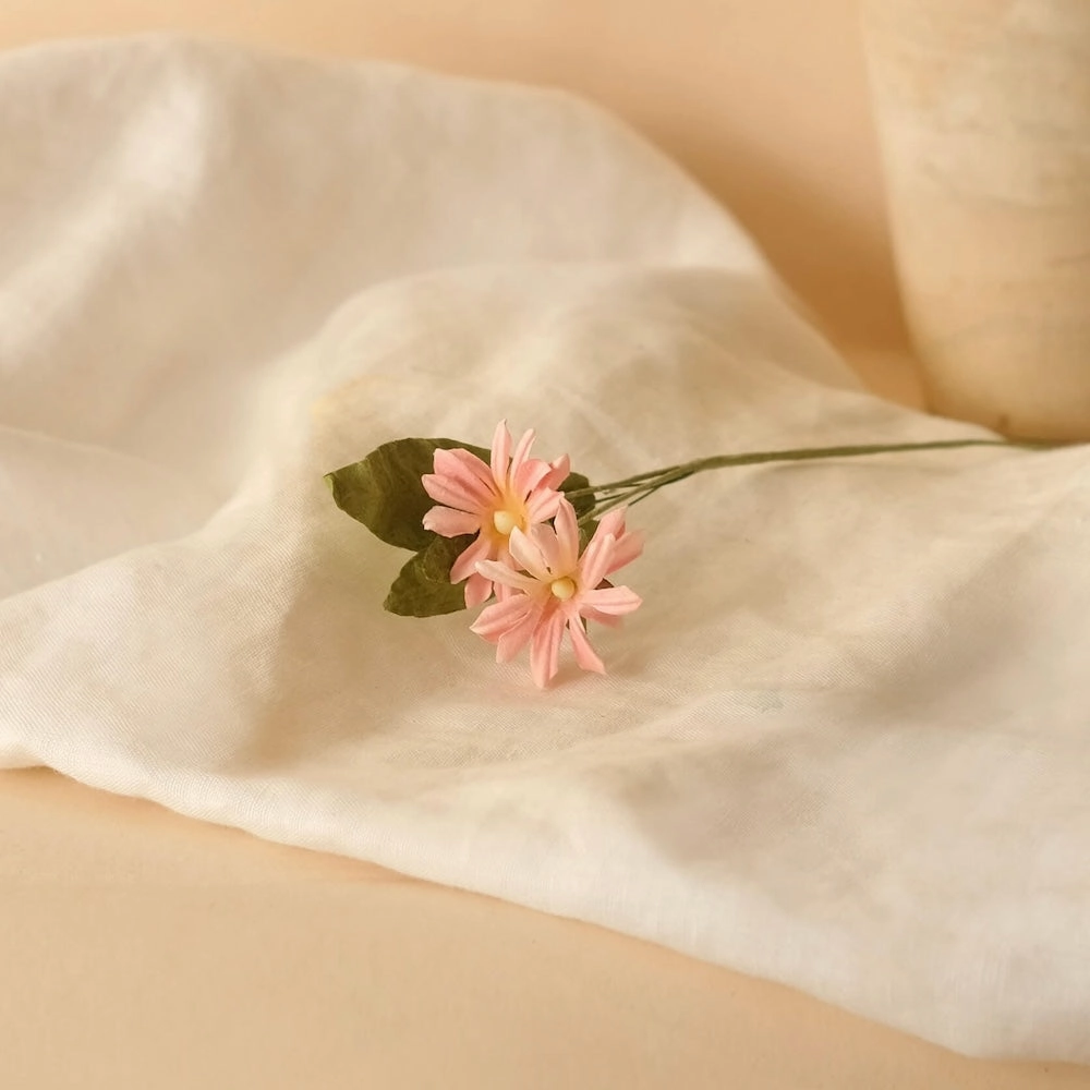 Marguerites sauvages en papier rose clair,mother's day bouquet