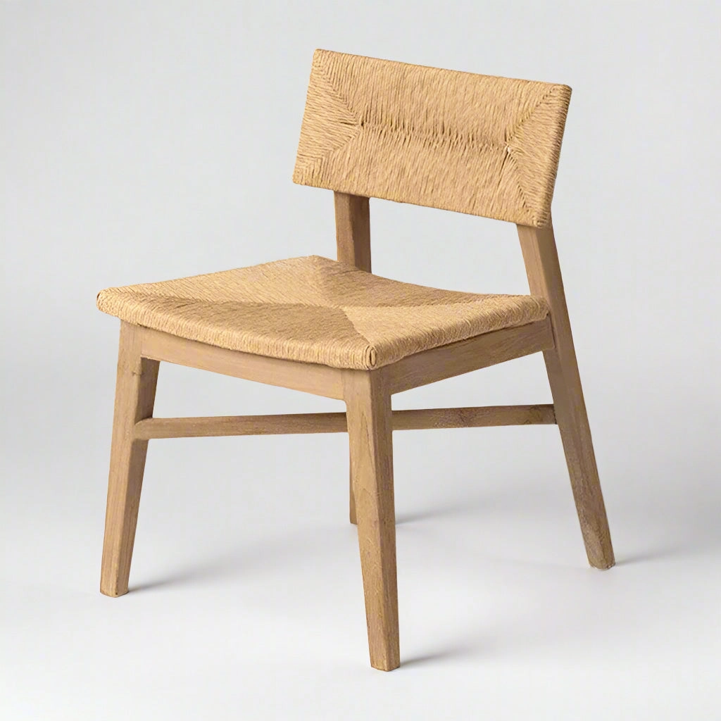 Marie Teak Wood and Rattan Dining Chair,garden field mower
