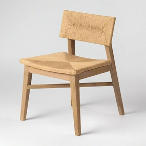 Marie Teak Wood and Rattan Dining Chair,garden field mower