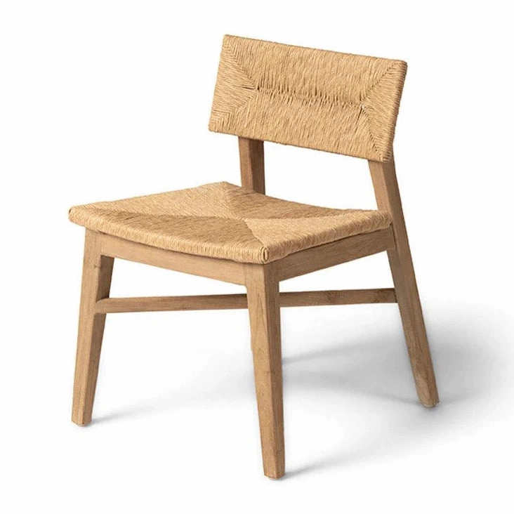 Marie Teak Wood and Rattan Dining Chair
