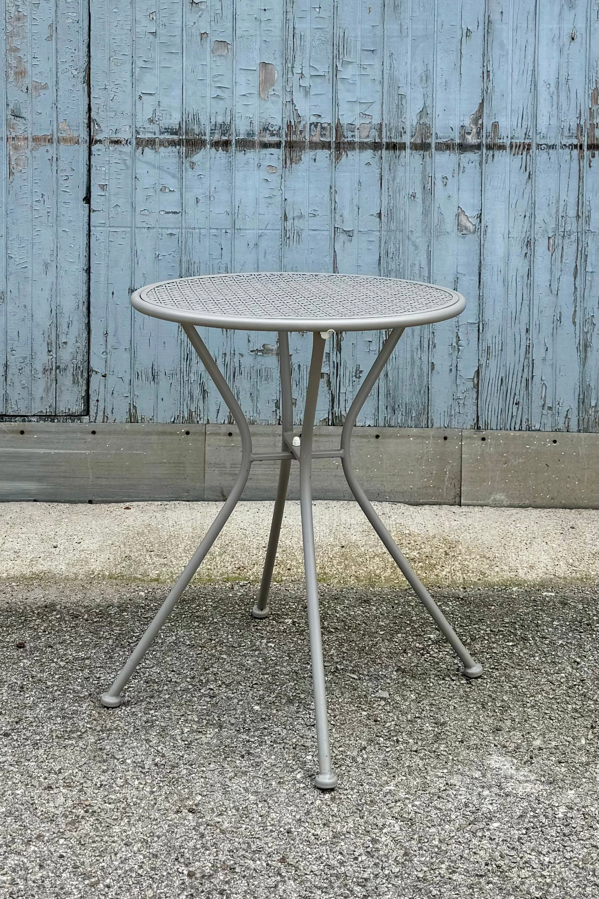 Martini Iron 23.75" Round Bistro Table Greyhound,potted plant decor
