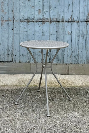 Martini Iron 23.75" Round Bistro Table Greyhound,potted plant decor