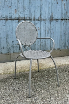 Martini Iron Stackable Bistro Chair Greyhound,potted plant decor