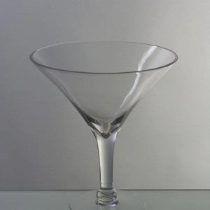 Martini Vase 10" Clear Glass Margarita XD448-26