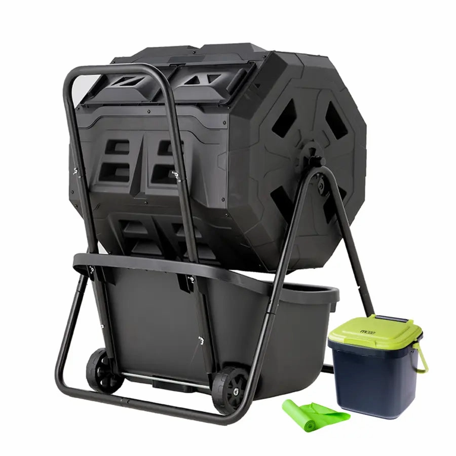 Maze 160L Roto Twin Composter (Mega Bundle),gardening tools set