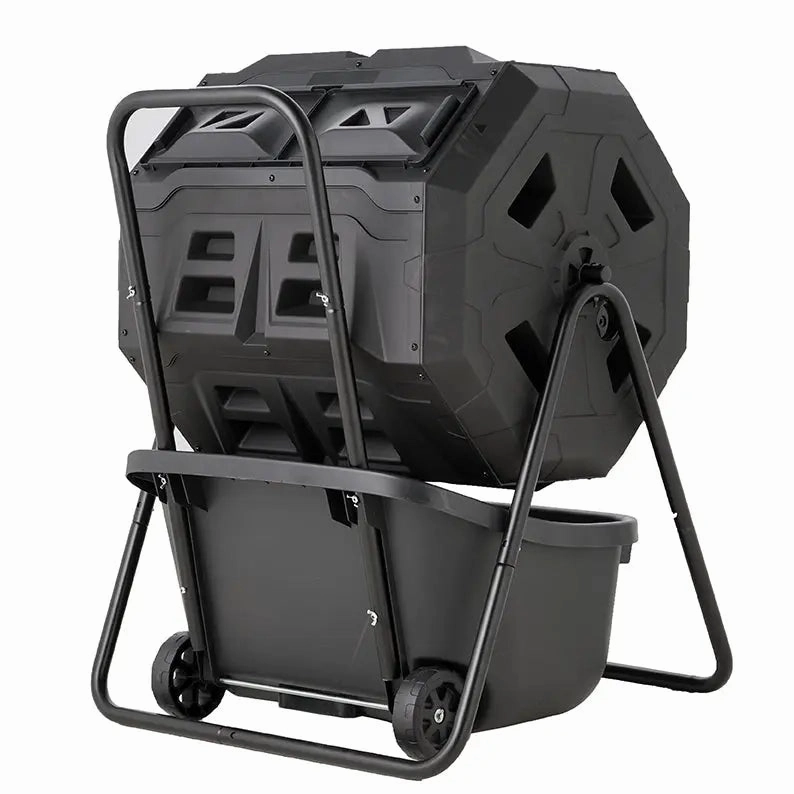 Maze 160L Roto Twin Composter With Cart,gardening tools set