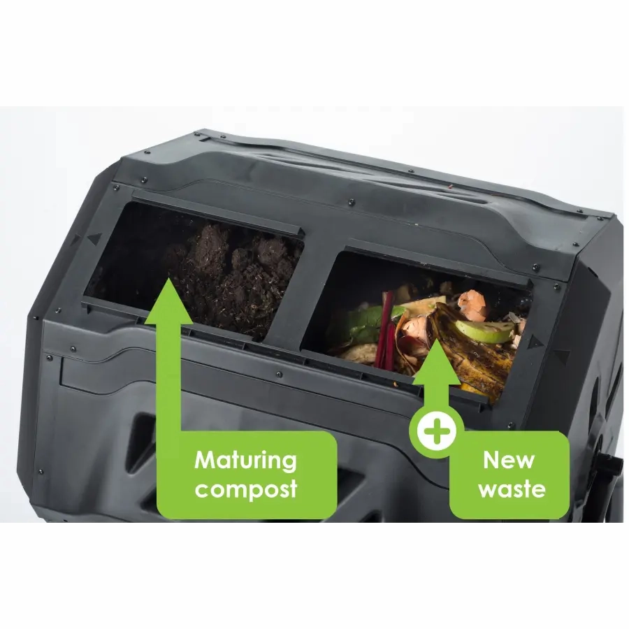 Maze 160L Roto Twin Composter With Cart