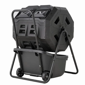 Maze 160L Roto Twin Composter With Cart,gardening tools set