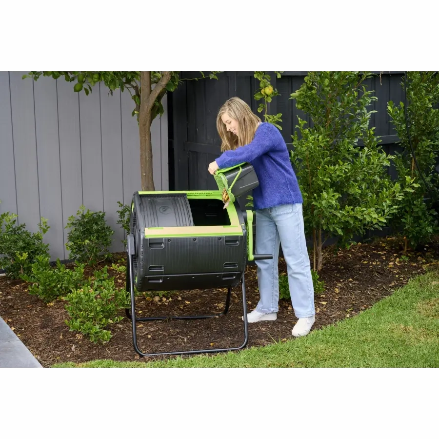 Maze 180l Geared Twin Tumbler (Mega Bundle, 7L Caddy)