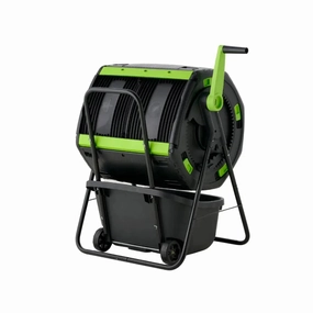 Maze 180l Geared Twin Tumbler With Composting Cart,gardening tools set