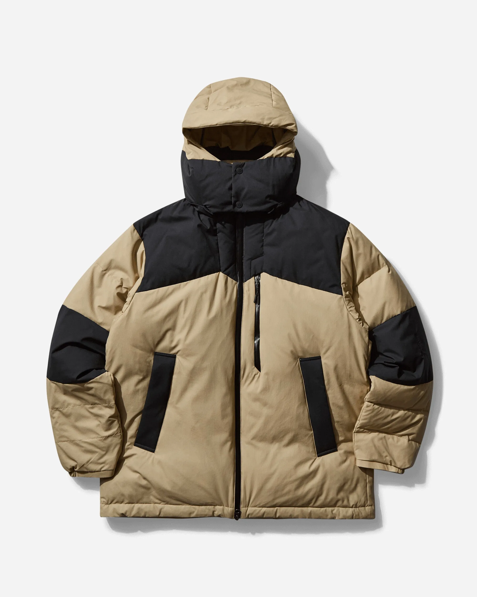 Herren GORE-TEX Windstopper Dhaulagiri Daunenjacke Beige Taupe
