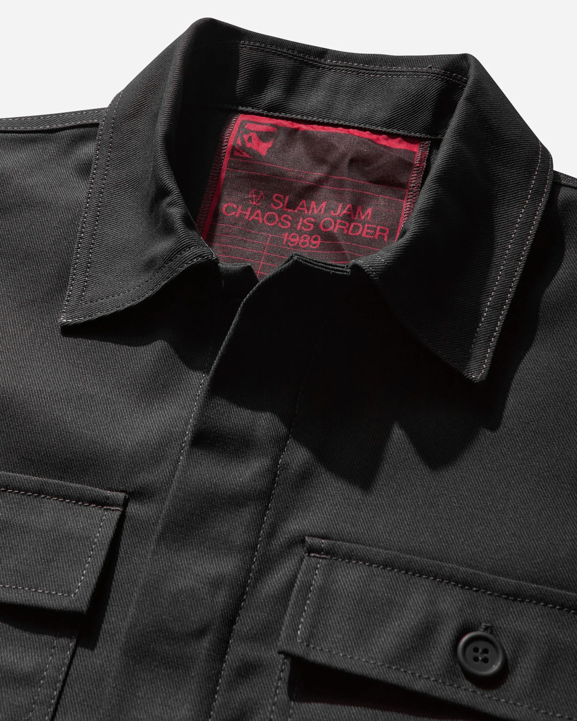 Herren Slam Jam CHAOS IS ORDER 40000 Replizierte Kurzjacke Anthrazit