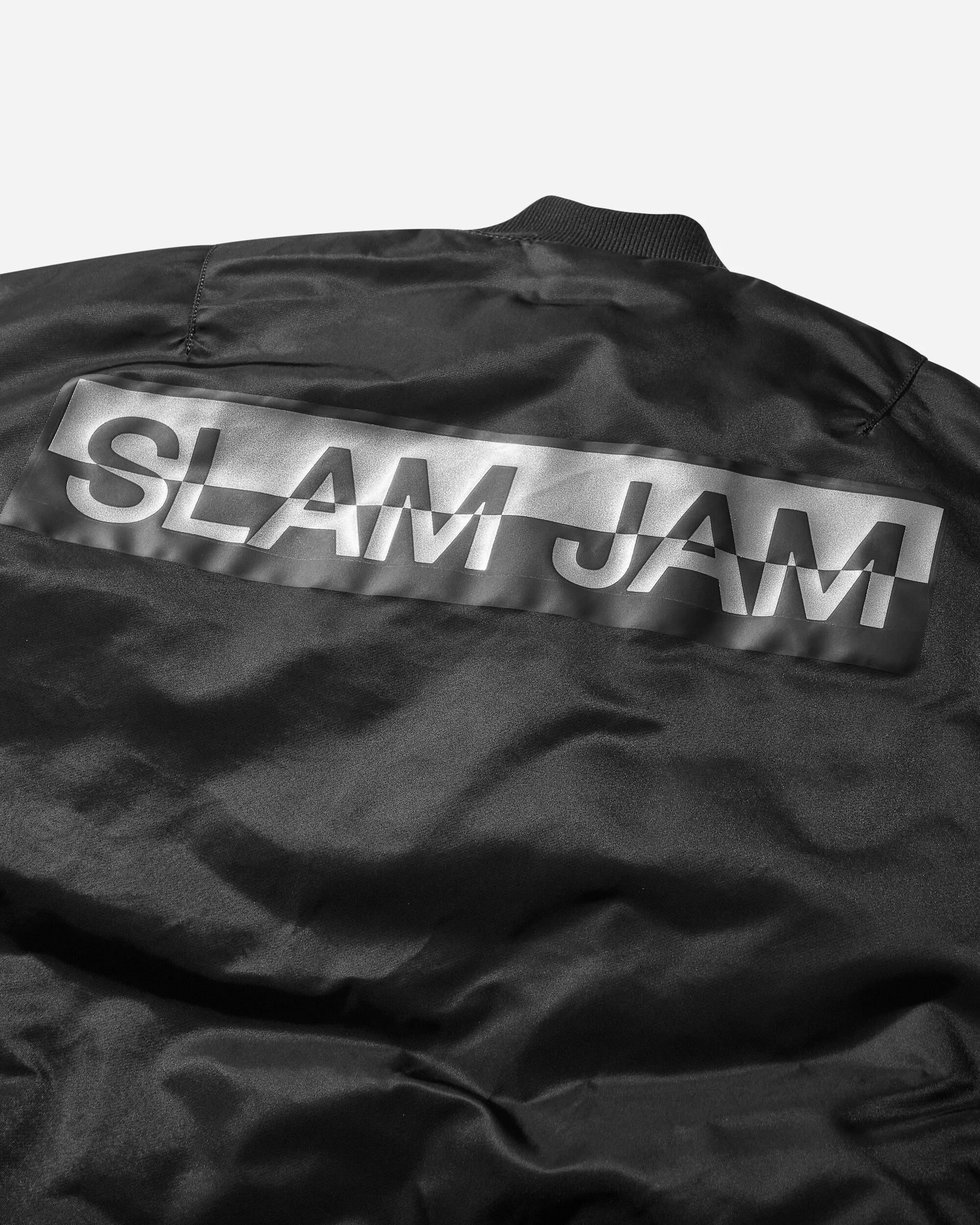 Herren Slam Jam MA-1 Bomberjacke Schwarz