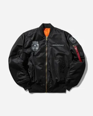 Herren Slam Jam MA-1 Bomberjacke Schwarz