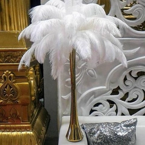 Mercury Spotted GOLD EIFFEL TOWER 24",aesthetic flower vase