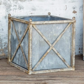 Metal Estate Planter,classic ceramic flowerpot
