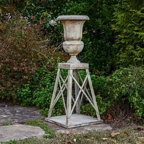 Metal Reception Urn On Stand,classic ceramic flowerpot