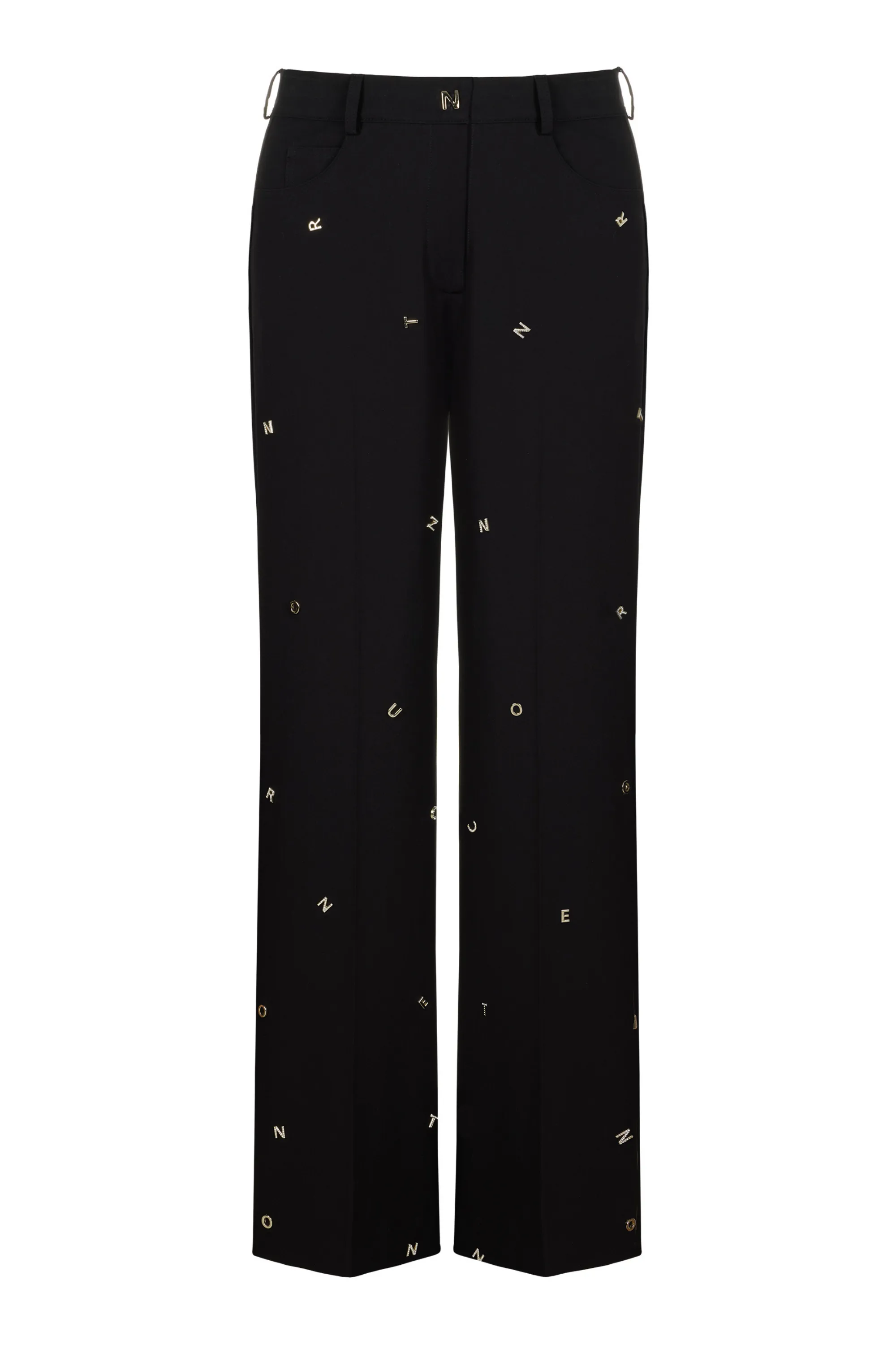 Metallische Buchstaben Detailhose