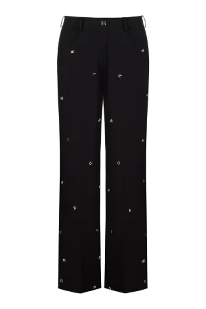 Metallische Buchstaben Detailhose