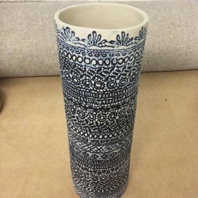 Mila Handmade Vase,hand-painted ceramic vase