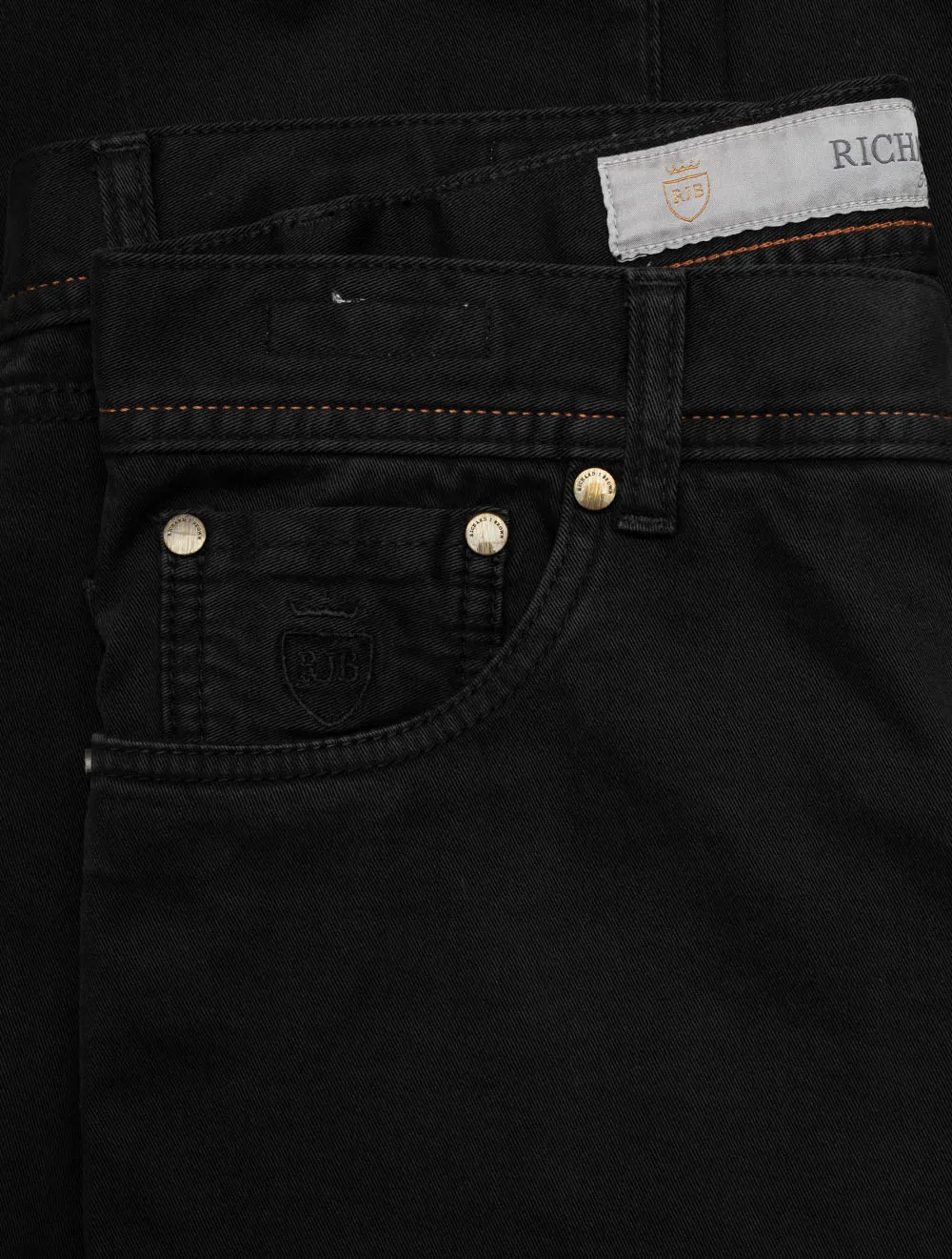 Milano Luxus-Denim-Jeans Schwarz