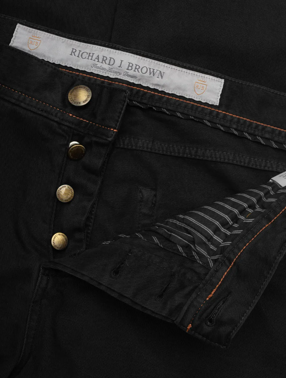 Milano Luxus-Denim-Jeans Schwarz