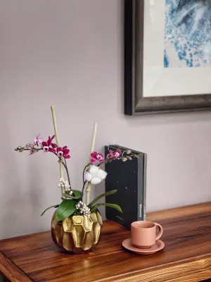 Mini Gilded Orchid,realistic flower bouquet 