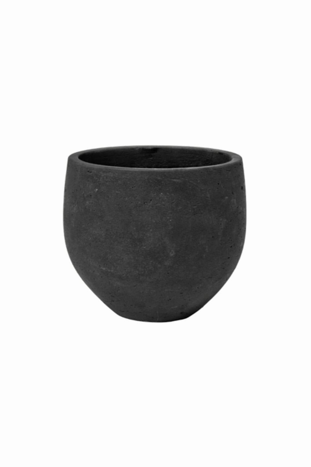 Mini Orb Pot Black Washed Small