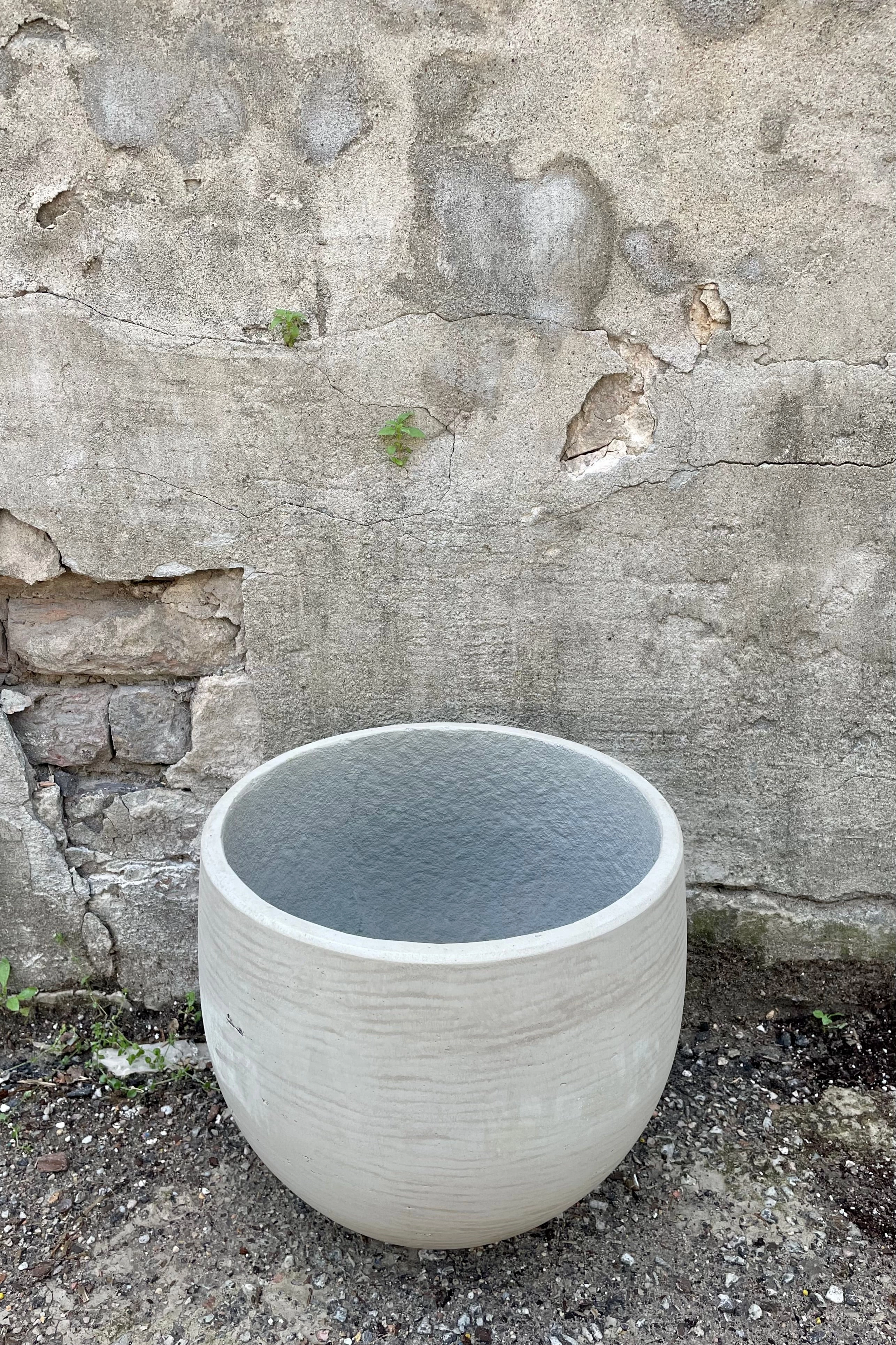 Mini Orb Pot Grey Washed Large