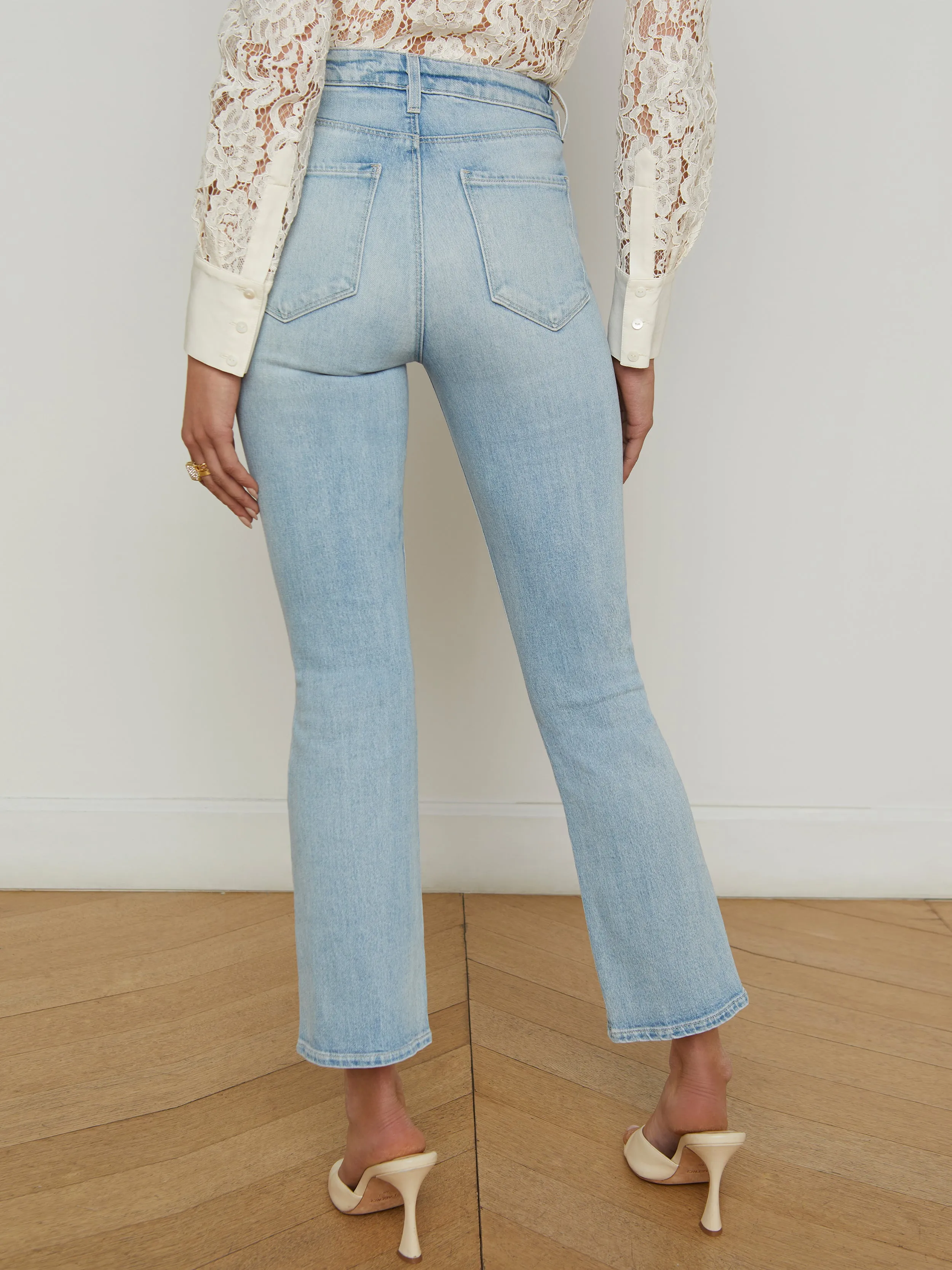 Mira Bootcut-Jeans im Cropped-Schnitt