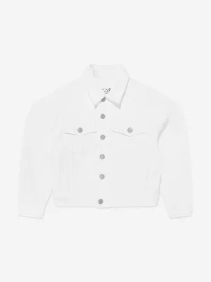 MM6 Maison Margiela Kinder-Denimjacke in Elfenbein