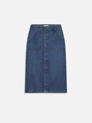 Moderner Taschen-Midi-Rock -- Oktober