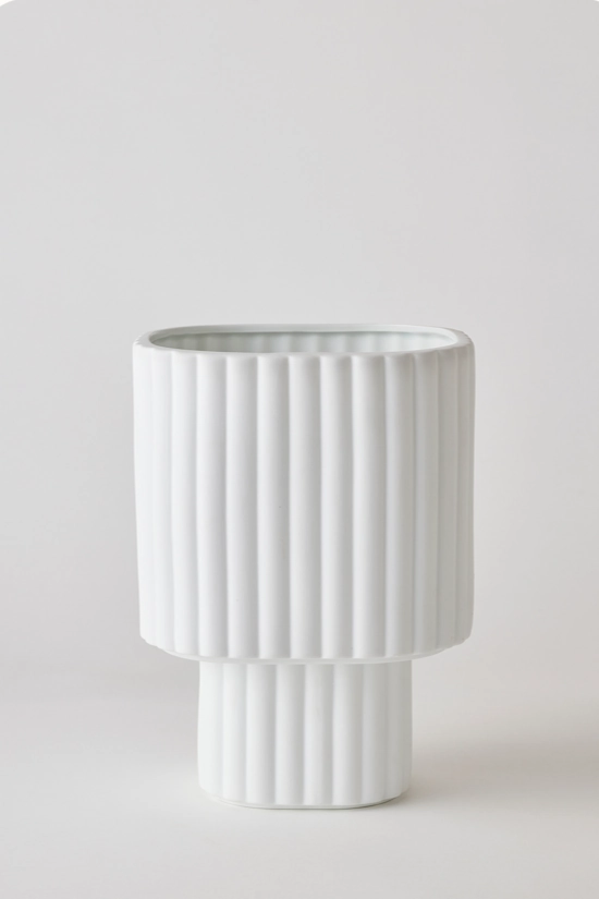 Modular Stack Planter white,indoor flower container