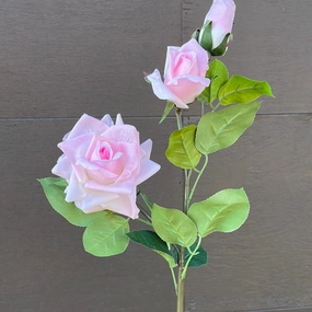 Moist Touch Real Touch Open Rose Pink realistic flower bouquet  