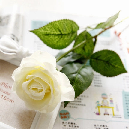 Moist Touch Real Touch Single Stem Rose (medium Pink)-MOI3 small rose