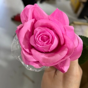 Moist Touch Rose Single Stem Rose (hot Pink)-MOI3 small realistic flower bouquet  