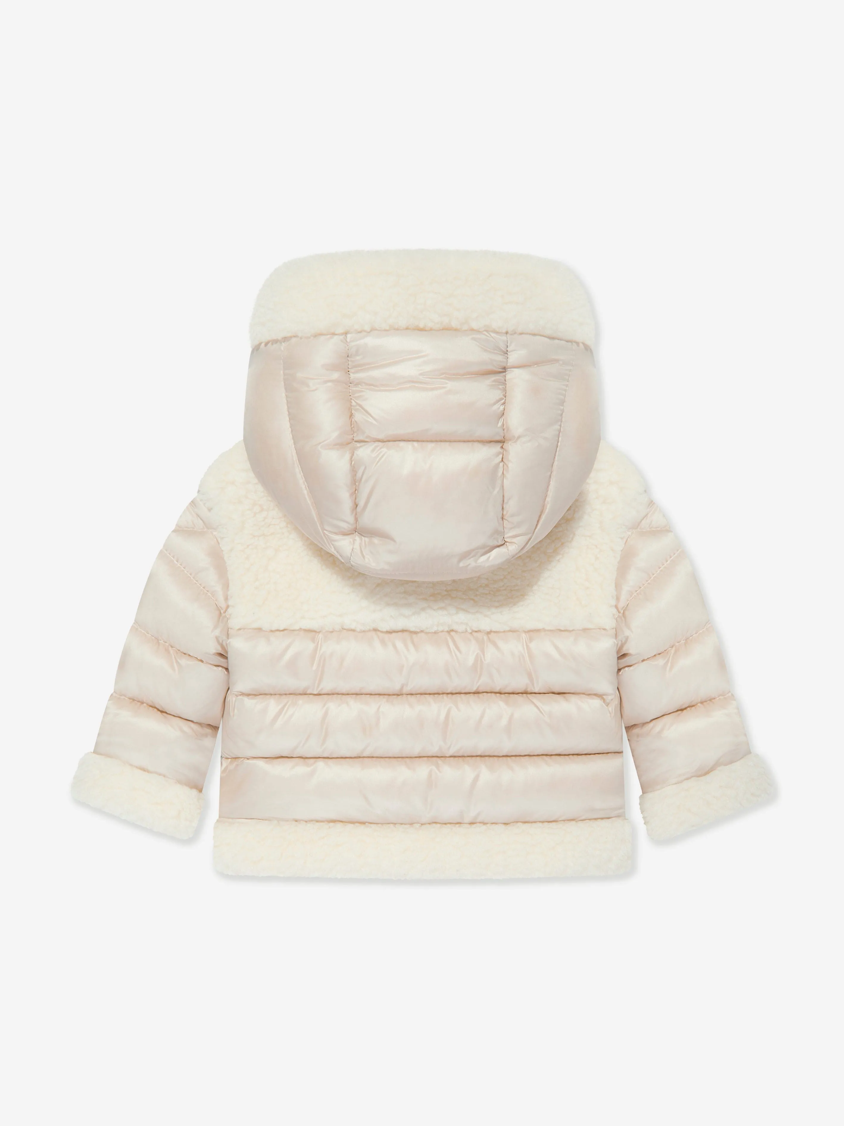 Moncler Enfant Baby Daunengefütterte Dofi-Jacke in Elfenbein