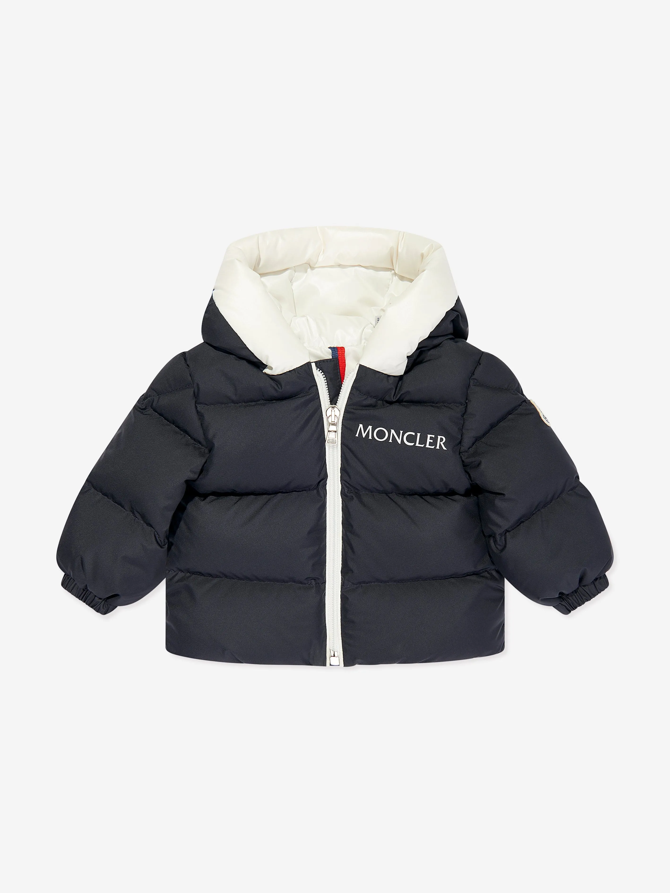 Moncler Enfant Baby Daunengefütterte Xola Jacke in Marine